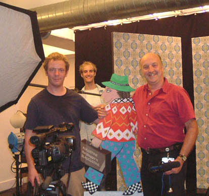 BBC crew and Augustine, Sept.13, 2006