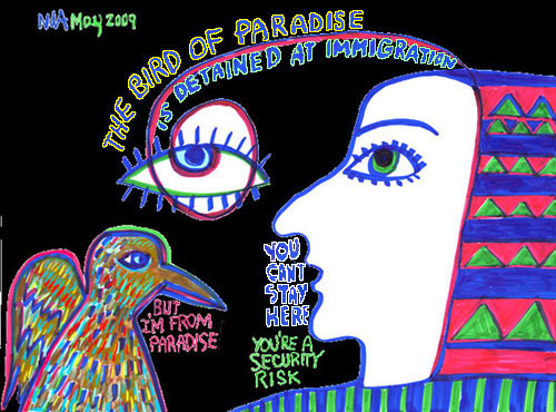 Bird of Paradise detained