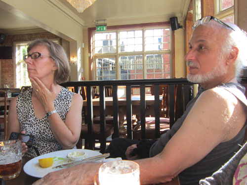 Beth and Jonathan at pub
