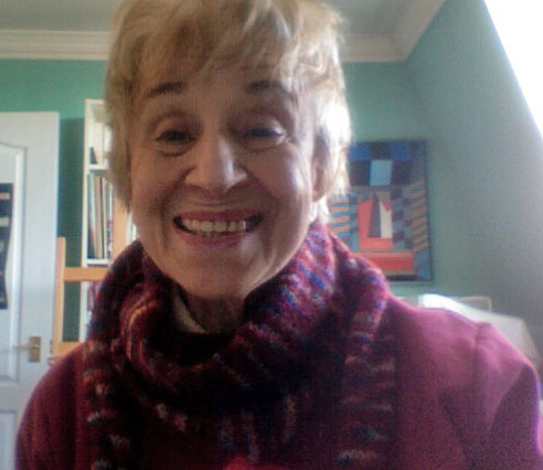 Moi avec l'echarpe de Lucy