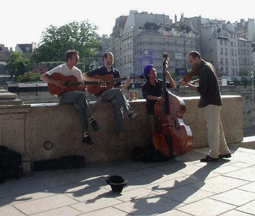 In Stephane Grappelli style.