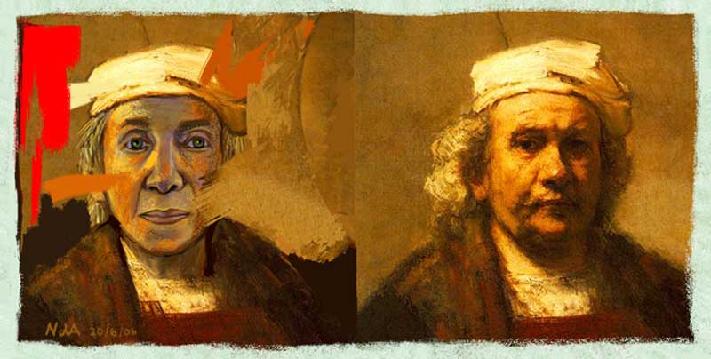 Self wit Rembrandt